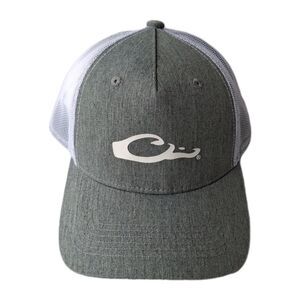 Drake Waterfowl Gray  Trucker Hat Cap Hunting Outdoors Snap Back Adjustable NWT